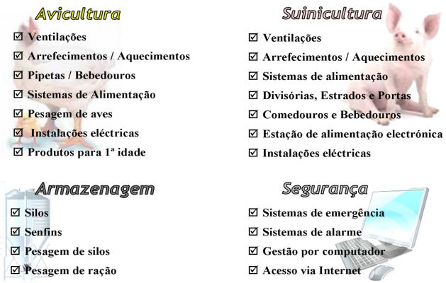 As areas em que trabalhamos. Em breve disponiveis...